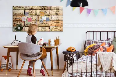 Magnetinė rašymo lenta vyno kamščių formos