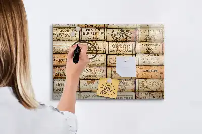 Magnetinė rašymo lenta vyno kamščių formos