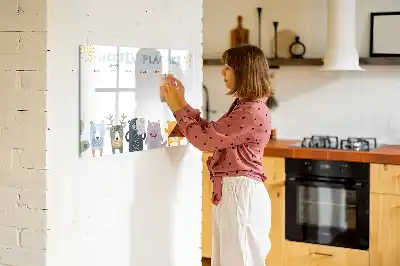 Magnetinė rašymo lenta vaikiškas savaitės planuoklis