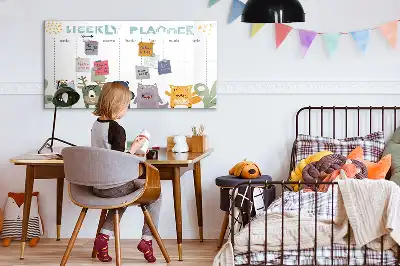 Magnetinė rašymo lenta vaikiškas savaitės planuoklis