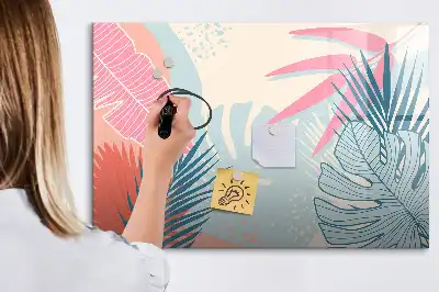 Magnetinė piešimo lenta pasteliniai lapai