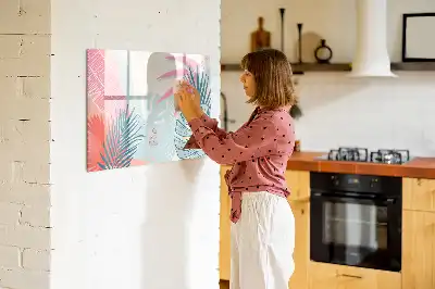 Magnetinė piešimo lenta pasteliniai lapai