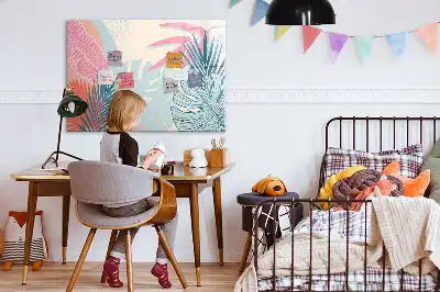 Magnetinė piešimo lenta pasteliniai lapai