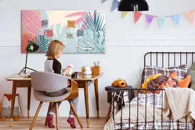 Magnetinė piešimo lenta pasteliniai lapai