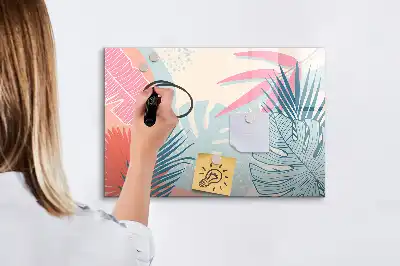 Magnetinė piešimo lenta pasteliniai lapai