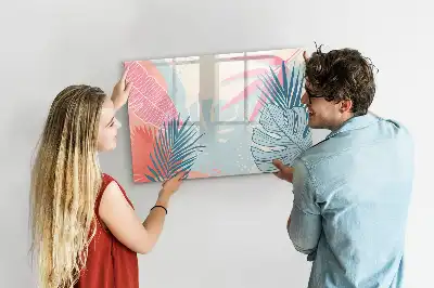Magnetinė piešimo lenta pasteliniai lapai
