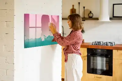 Magnetinė piešimo lenta gradientinis dangus