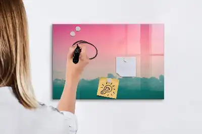 Magnetinė piešimo lenta gradientinis dangus