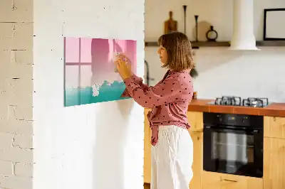 Magnetinė piešimo lenta gradientinis dangus