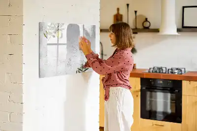 Magnetinė rašymo lenta minimalistinių alyvuogių dizaino
