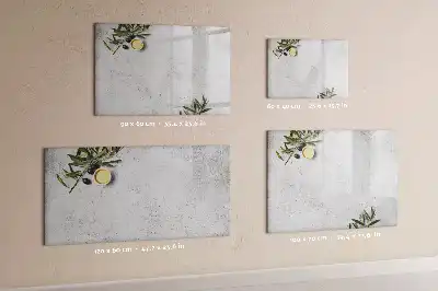 Magnetinė rašymo lenta minimalistinių alyvuogių dizaino