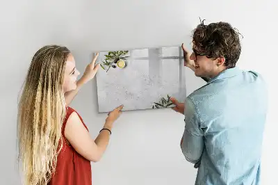 Magnetinė rašymo lenta minimalistinių alyvuogių dizaino