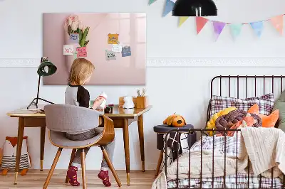 Magnetinė piešimo lenta su gėlių puokštės motyvu