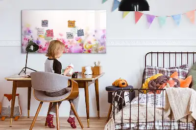 Magnetinė rašymo lenta pievos gėlių motyvais