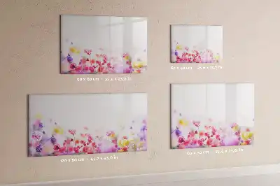 Magnetinė rašymo lenta pievos gėlių motyvais