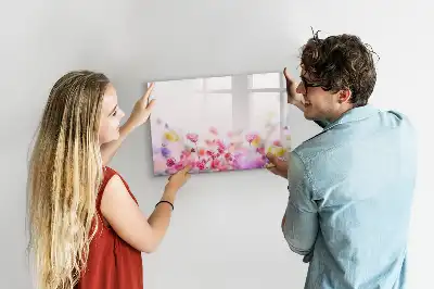 Magnetinė rašymo lenta pievos gėlių motyvais