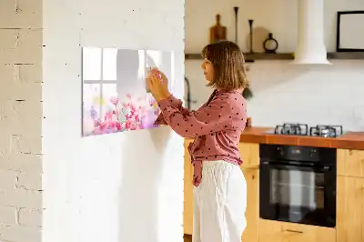 Magnetinė rašymo lenta pievos gėlių motyvais