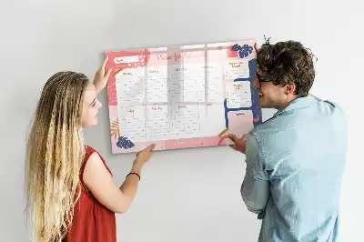 Magnetinė rašymo lenta savaitės planuoklis