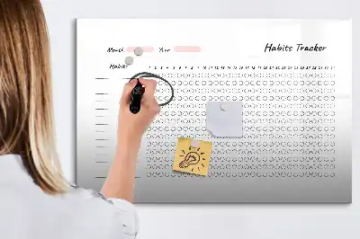 Magnetinė rašymo lenta įpročių seklys