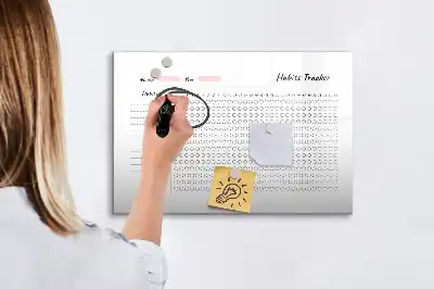 Magnetinė rašymo lenta įpročių seklys