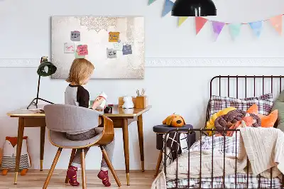 Magnetinė piešimo lenta su dekoratyviniu raštu