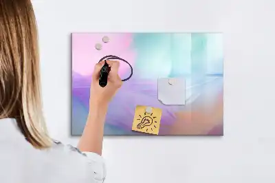 Magnetinė piešimo lenta su spalvingais elementais