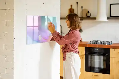 Magnetinė piešimo lenta su spalvingais elementais