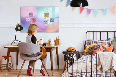 Magnetinė piešimo lenta su spalvingais elementais