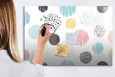 Magnetinė piešimo lenta su geometriniu raštu