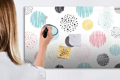 Magnetinė piešimo lenta su geometriniu raštu