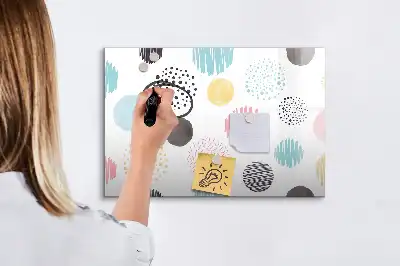 Magnetinė piešimo lenta su geometriniu raštu
