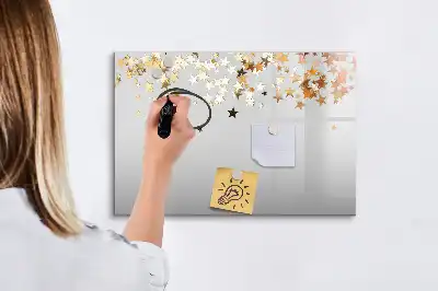 Magnetinė piešimo lenta žvaigždės motyvo