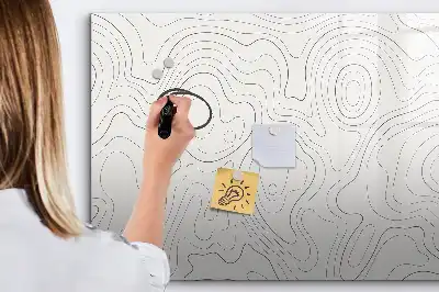 Magnetinė piešimo lenta taškų abstrakcijos dizaino