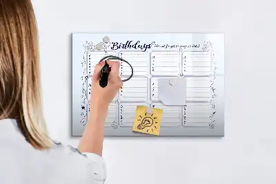 Magnetinė rašymo lenta gimtadienio kortelė
