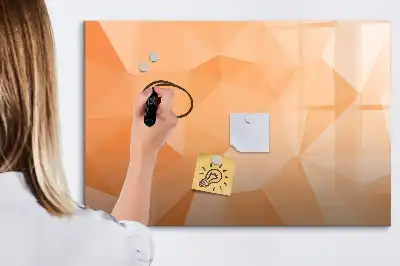 Magnetinė rašymo lenta trikampių abstrakcijos rašto