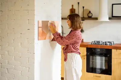 Magnetinė rašymo lenta trikampių abstrakcijos rašto