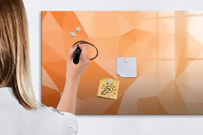 Magnetinė rašymo lenta trikampių abstrakcijos rašto