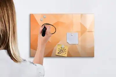 Magnetinė rašymo lenta trikampių abstrakcijos rašto