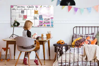 Magnetinė rašymo lenta mėnesio planuoklis