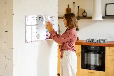 Magnetinė rašymo lenta mėnesio planuoklis