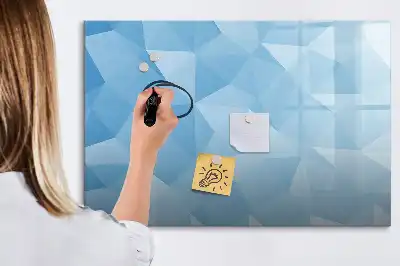 Magnetinė piešimo lenta trikampių abstrakcijos dizaino