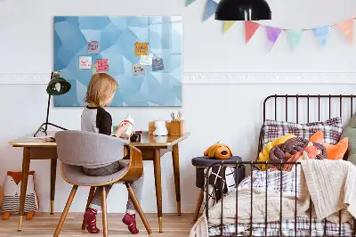 Magnetinė piešimo lenta trikampių abstrakcijos dizaino