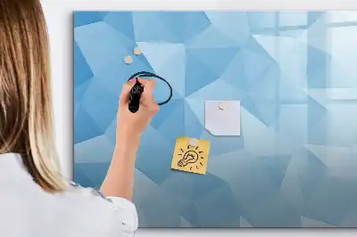 Magnetinė piešimo lenta trikampių abstrakcijos dizaino