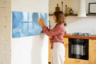 Magnetinė piešimo lenta trikampių abstrakcijos dizaino