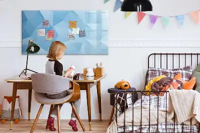 Magnetinė piešimo lenta trikampių abstrakcijos dizaino