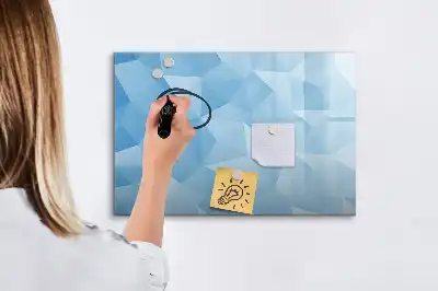 Magnetinė piešimo lenta trikampių abstrakcijos dizaino