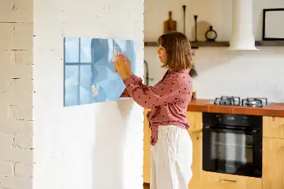 Magnetinė piešimo lenta trikampių abstrakcijos dizaino