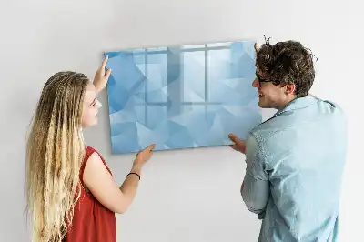 Magnetinė piešimo lenta trikampių abstrakcijos dizaino