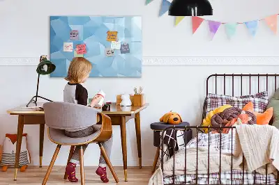 Magnetinė piešimo lenta trikampių abstrakcijos dizaino