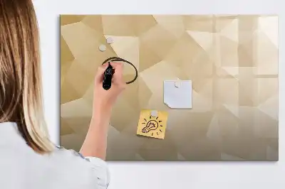 Magnetinė rašymo lenta trikampių abstrakcijos dizaino